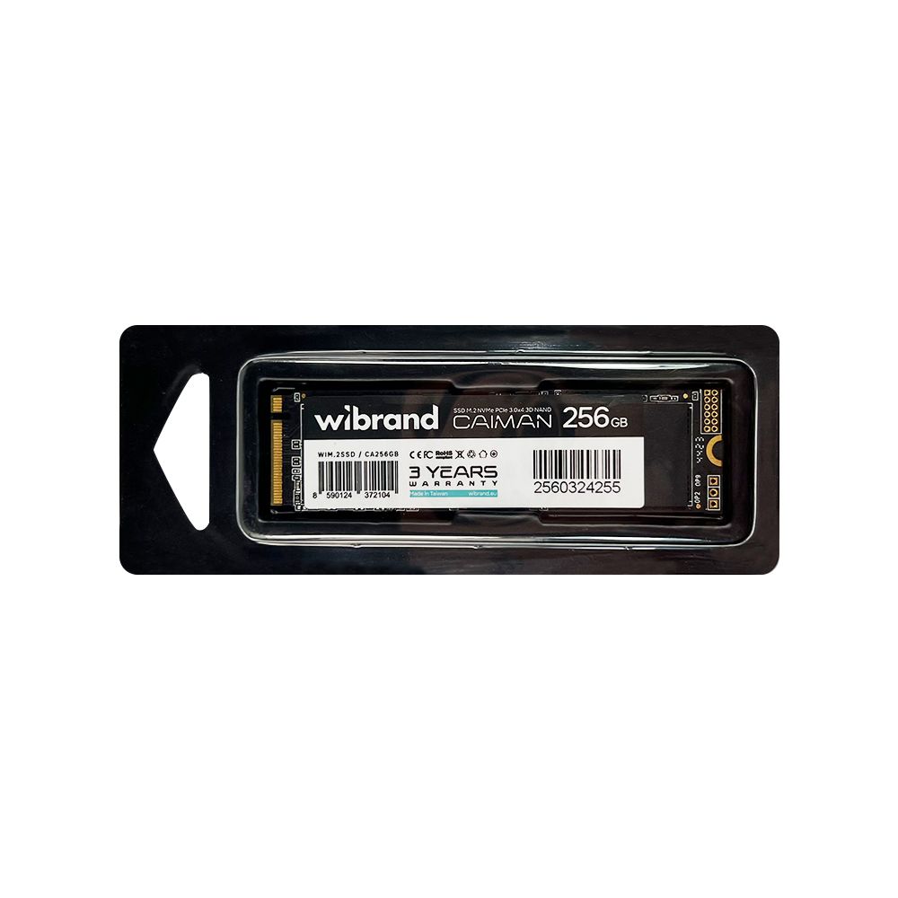 Купить SSD M.2 ДИСК WIBRAND CAIMAN 256GB NVME 2280 PCIE 3.0 3D NAND