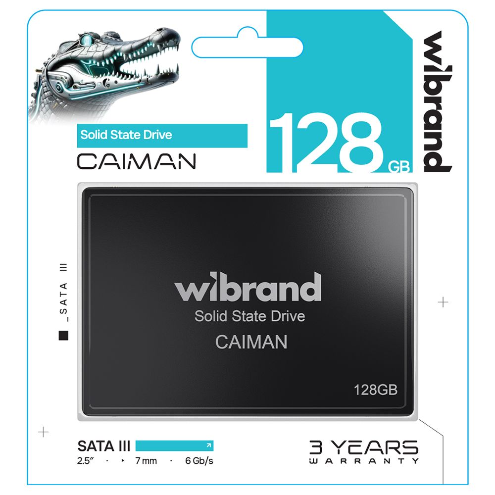 Купить SSD ДИСК WIBRAND CAIMAN 128GB 2.5" 7MM SATAIII STANDARD