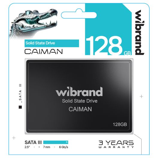 Купить SSD ДИСК WIBRAND CAIMAN 128GB 2.5" 7MM SATAIII STANDARD