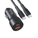 Купить АВТО ЗАРЯДНОЕ УСТРОЙСТВО RIDEA RCC-47114 QPOW PRO 1USB/1USB-C PD/QC 47.5W+TYPE-C TO TYPE-C
