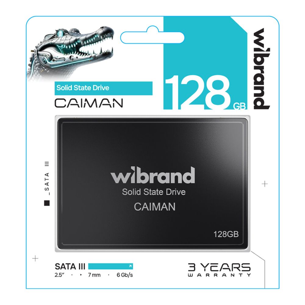 Купить SSD ДИСК WIBRAND CAIMAN 128GB 2.5" 7MM SATAIII STANDARD