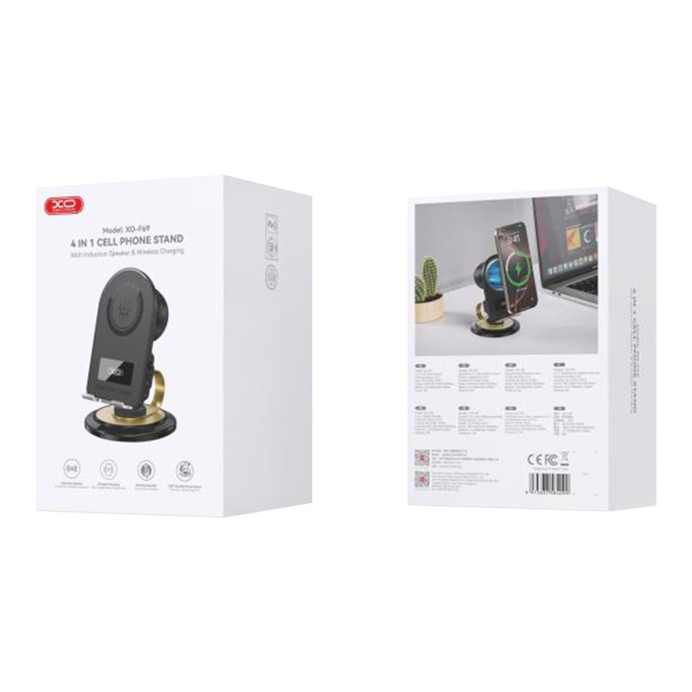 Купить НАСТОЛЬНЫЙ ДЕРЖАТЕЛЬ XO F69+BLUETOOTH SPEAKER+WIRELESS 15W_1