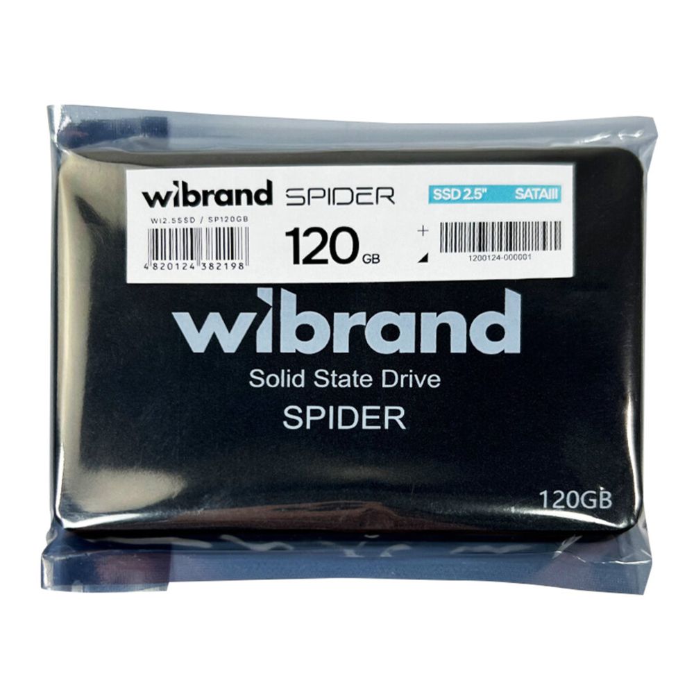 Купить SSD ДИСК WIBRAND SPIDER 120GB 2.5" 7MM SATAIII BULK