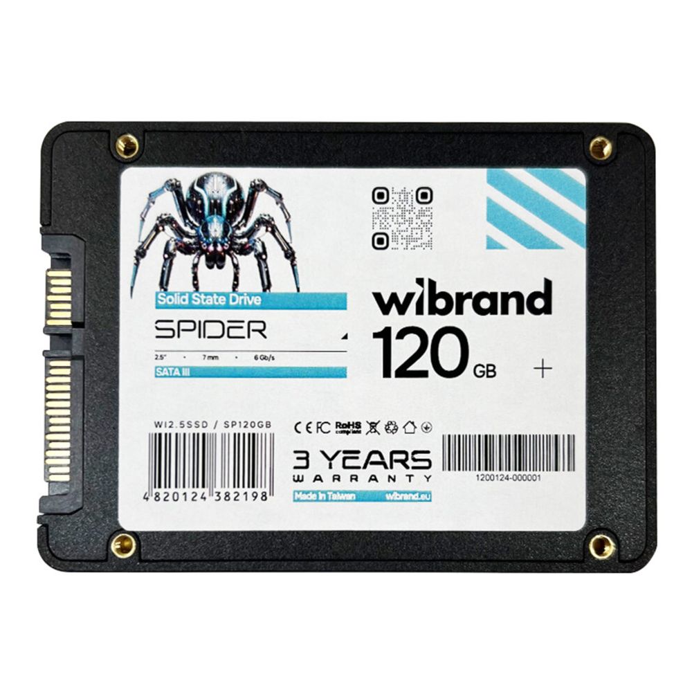 Купить SSD ДИСК WIBRAND SPIDER 120GB 2.5" 7MM SATAIII BULK_2