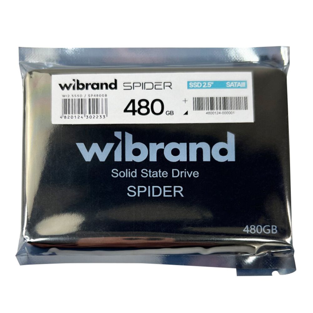 Купить SSD ДИСК WIBRAND SPIDER 480GB 2.5" 7MM SATAIII BULK