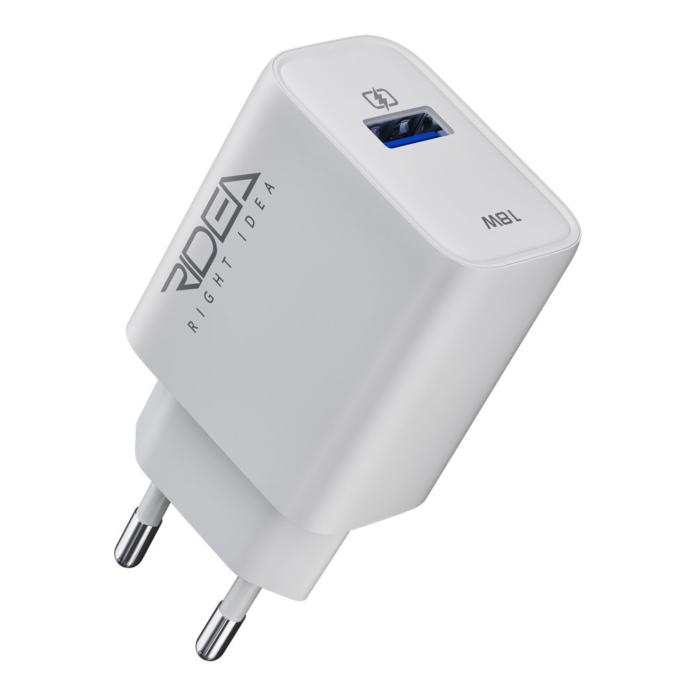 Купить СЕТЕВОЕ ЗАРЯДНОЕ УСТРОЙСТВО RIDEA RW-18120 RAPID 1USB QC 18W