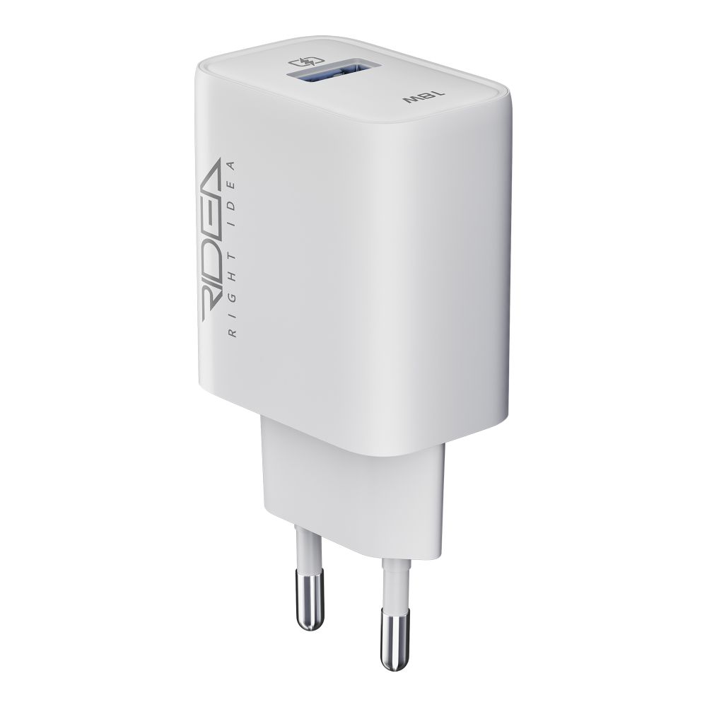 Купить СЕТЕВОЕ ЗАРЯДНОЕ УСТРОЙСТВО RIDEA RW-18120 RAPID 1USB QC 18W_4