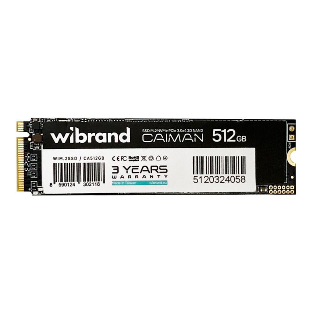 Купить SSD M.2 ДИСК WIBRAND CAIMAN 512GB NVME 2280 PCIE 3.0 3D NAND_1