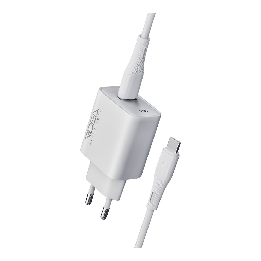 Купить СЕТЕВОЕ ЗАРЯДНОЕ УСТРОЙСТВО RIDEA RW-18121 RAPID 1USB QC 18W+TYPE-C