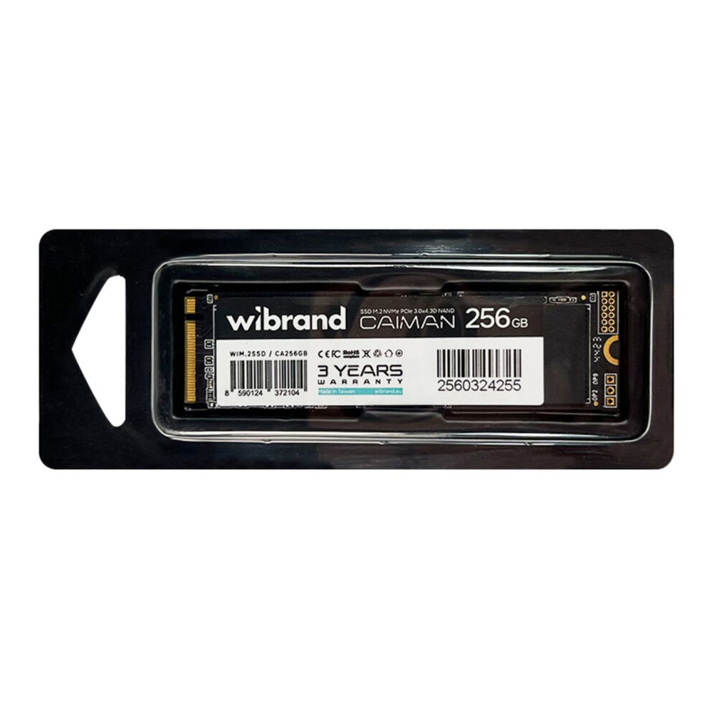 Купить SSD M.2 ДИСК WIBRAND CAIMAN 256GB NVME 2280 PCIE 3.0 3D NAND