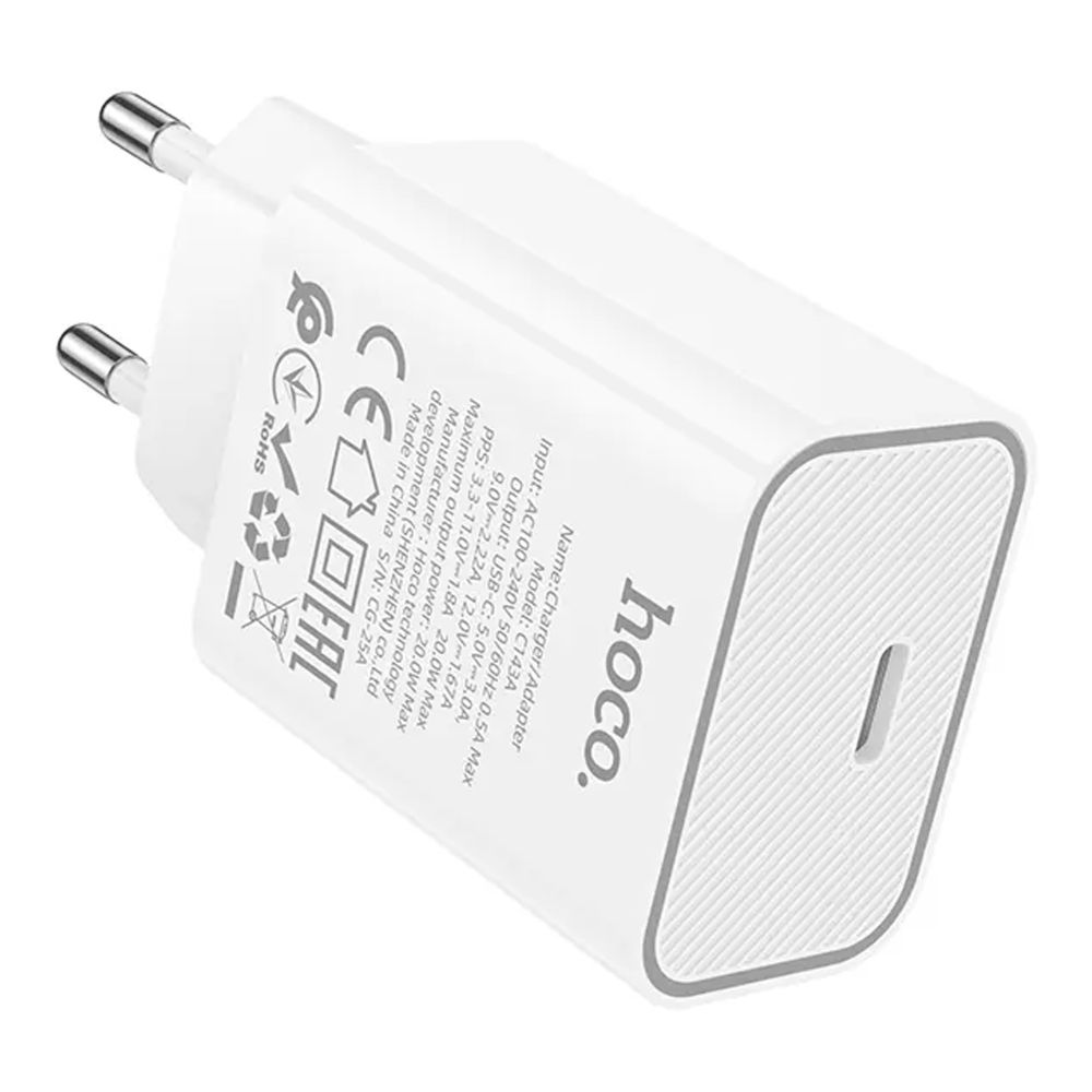 Купить СЕТЕВОЕ ЗАРЯДНОЕ УСТРОЙСТВО HOCO C143A 1USB-C PD/QC 20W_3