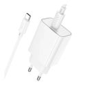Купить СЕТЕВОЕ ЗАРЯДНОЕ УСТРОЙСТВО HOCO C143A 1USB-C PD/QC 20W+TYPE-C TO TYPE-C_5