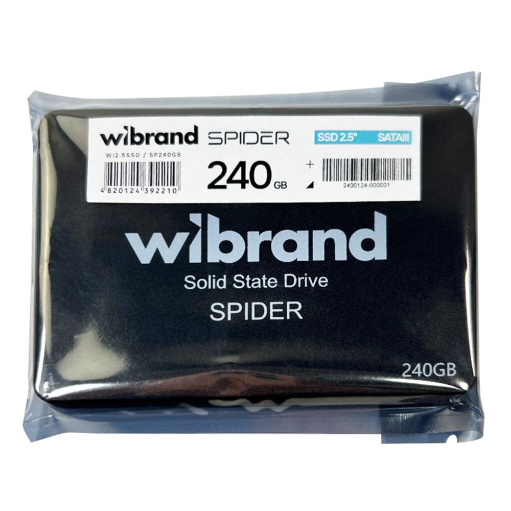 Купить SSD ДИСК WIBRAND SPIDER 240GB 2.5" 7MM SATAIII BULK