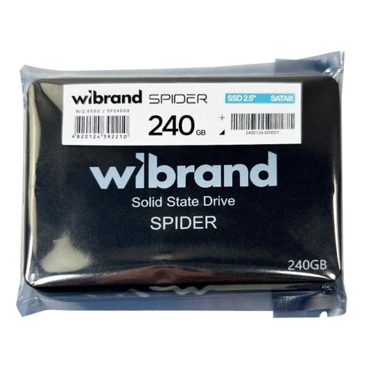 Купить SSD ДИСК WIBRAND SPIDER 240GB 2.5" 7MM SATAIII BULK