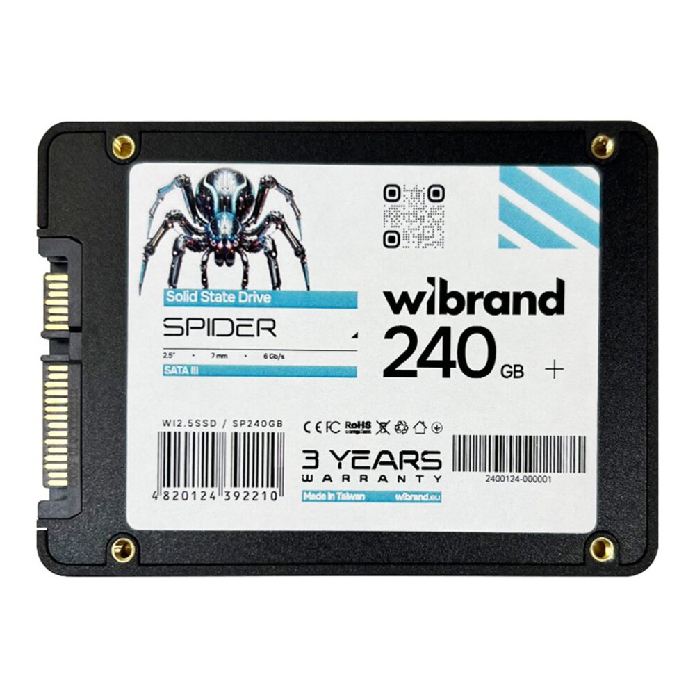 Купить SSD ДИСК WIBRAND SPIDER 240GB 2.5" 7MM SATAIII BULK_2
