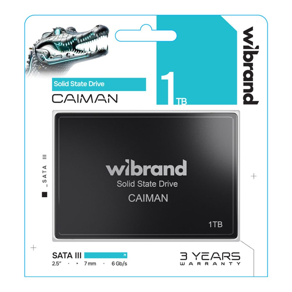 Купить SSD ДИСК WIBRAND CAIMAN 1TB 2.5" 7MM SATAIII STANDARD