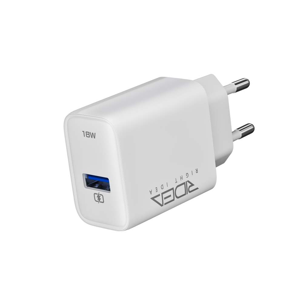 Купить СЕТЕВОЕ ЗАРЯДНОЕ УСТРОЙСТВО RIDEA RW-18123 RAPID 1USB QC 18W+MICRO_4