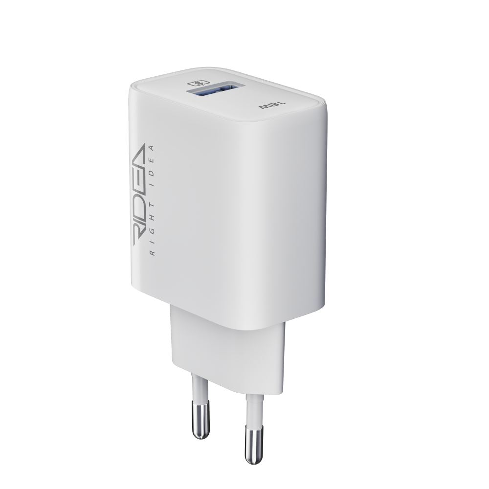 Купить СЕТЕВОЕ ЗАРЯДНОЕ УСТРОЙСТВО RIDEA RW-18123 RAPID 1USB QC 18W+MICRO_5