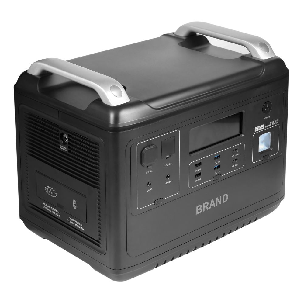 Купить POWER STATION BRAND SYD-N079, 2000W, 2048WH, QC 3.0 22,5W, PD 100W, DC, LIFEPO4