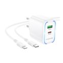 Купить СЕТЕВОЕ ЗАРЯДНОЕ УСТРОЙСТВО BOROFONE BA89A 1USB-C/1USB PD/QC 30W+TYPE-C TO LIGHTNING_3