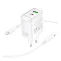 Купить СЕТЕВОЕ ЗАРЯДНОЕ УСТРОЙСТВО BOROFONE BA89A 1USB-C/1USB PD/QC 30W+TYPE-C TO LIGHTNING_5