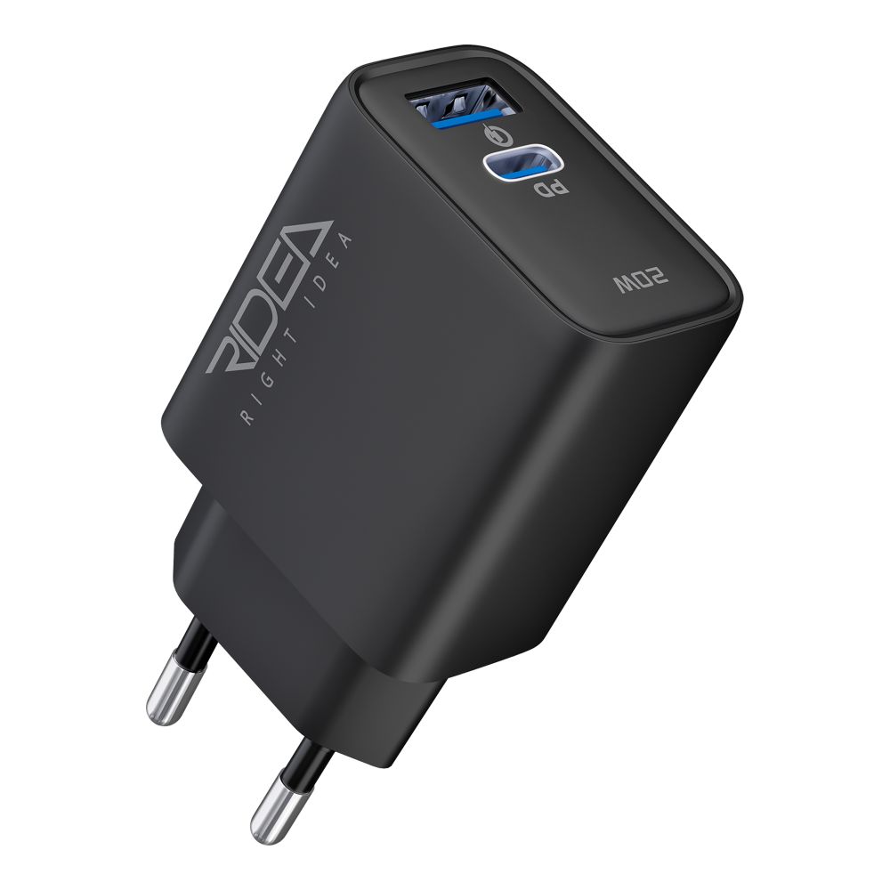 Купить СЕТЕВОЕ ЗАРЯДНОЕ УСТРОЙСТВО RIDEA RW-20220 RAPID DUO 1USB/1USB-C QC/PD 20W