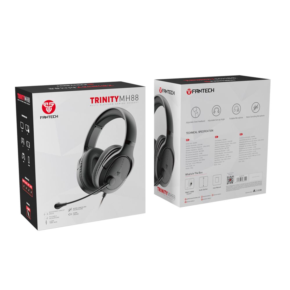 Купить ИГРОВЫЕ НАУШНИКИ FANTECH MH88 TRINITY