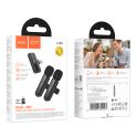 Купить МИКРОФОН ПЕТЛИЧНЫЙ БЕСПРОВОДНОЙ HOCO L20A DUAL-MIC IP/TYPE-C_1