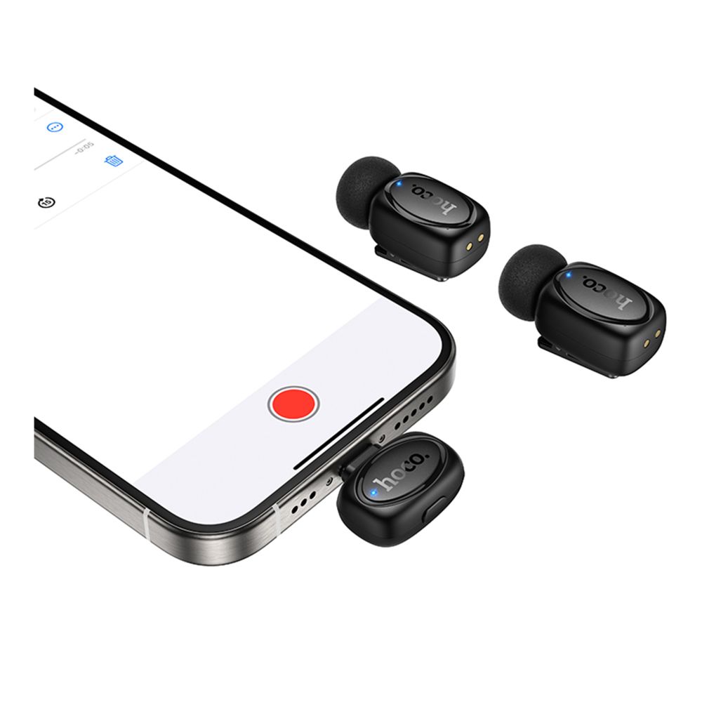 Купить МИКРОФОН ПЕТЛИЧНЫЙ БЕСПРОВОДНОЙ HOCO L19 GRACEFUL IP/TYPE-C_3