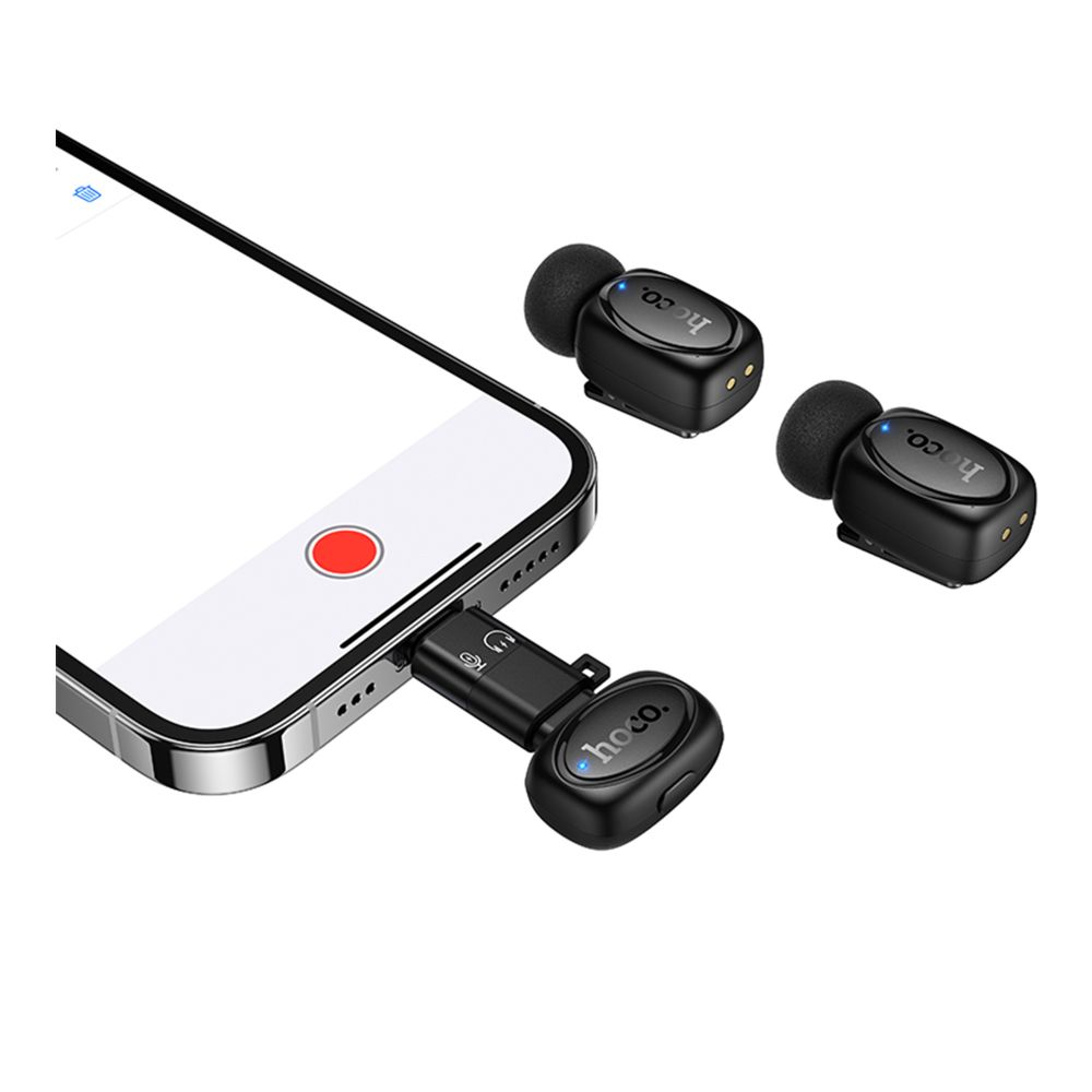 Купить МИКРОФОН ПЕТЛИЧНЫЙ БЕСПРОВОДНОЙ HOCO L19 GRACEFUL IP/TYPE-C_4