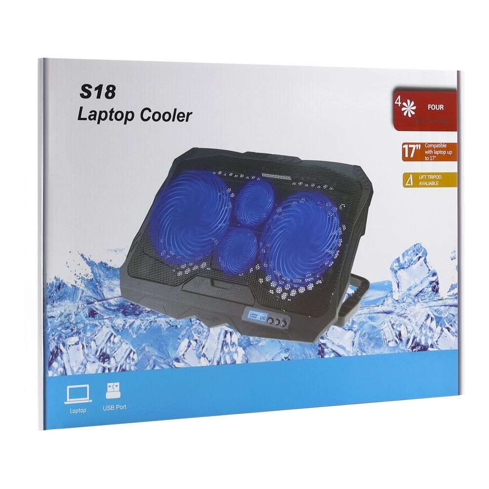 Купить ПОДСТАВКА ДЛЯ НОУТБУКА 17" GIVECOOL S18 (WITH DISPLAY)_1