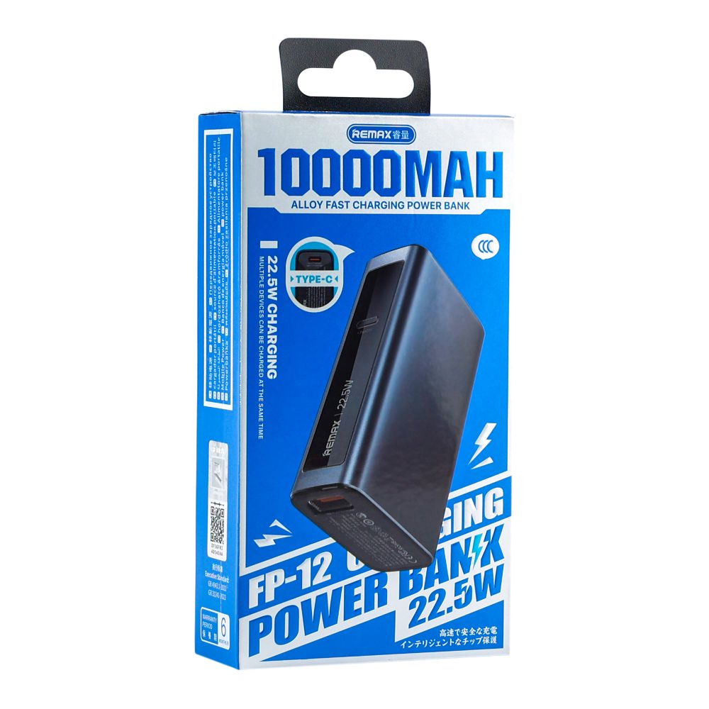 Купить POWER BANK REMAX FP-12 22.5W ALUMINUM ALLOY FAST CHARGING 10000MAH