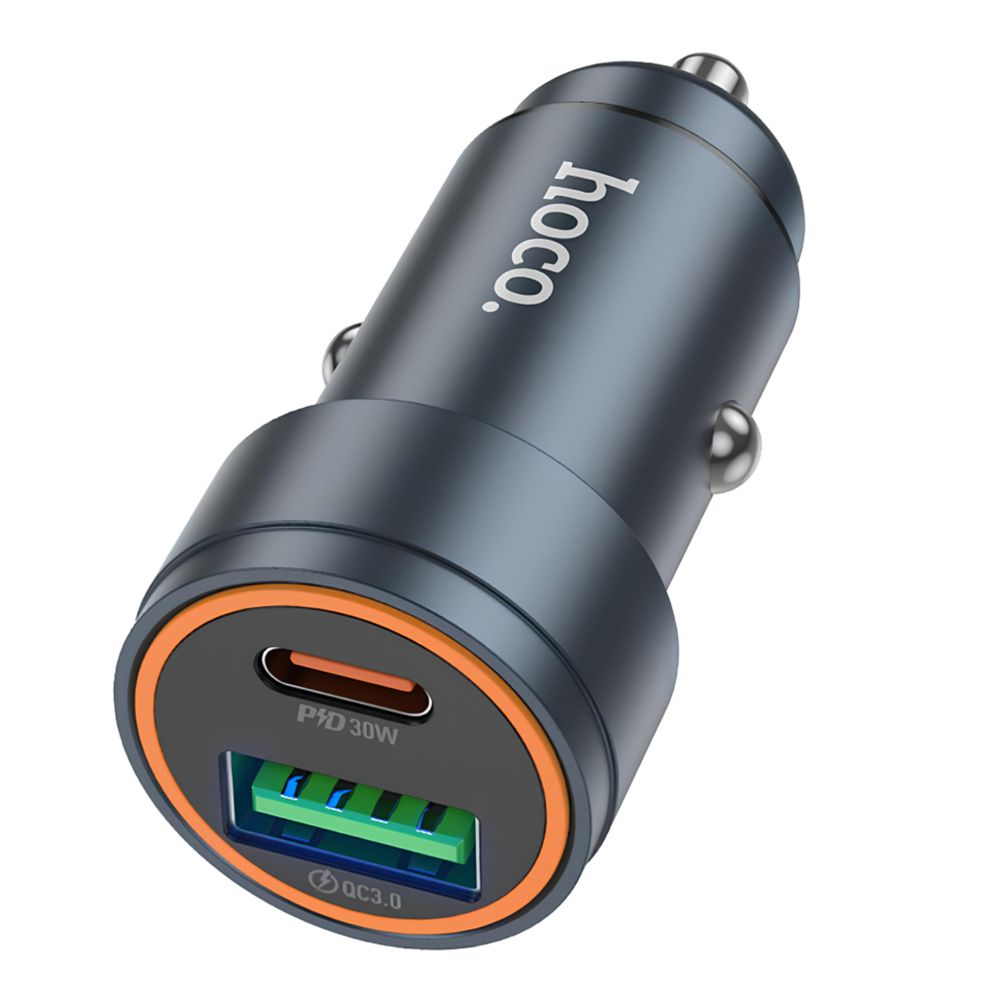 Купить АВТО ЗАРЯДНОЕ УСТРОЙСТВО HOCO Z57A 1USB/1USB-C PD30W/QC3.0+TYPE-C TO LIGHTNING