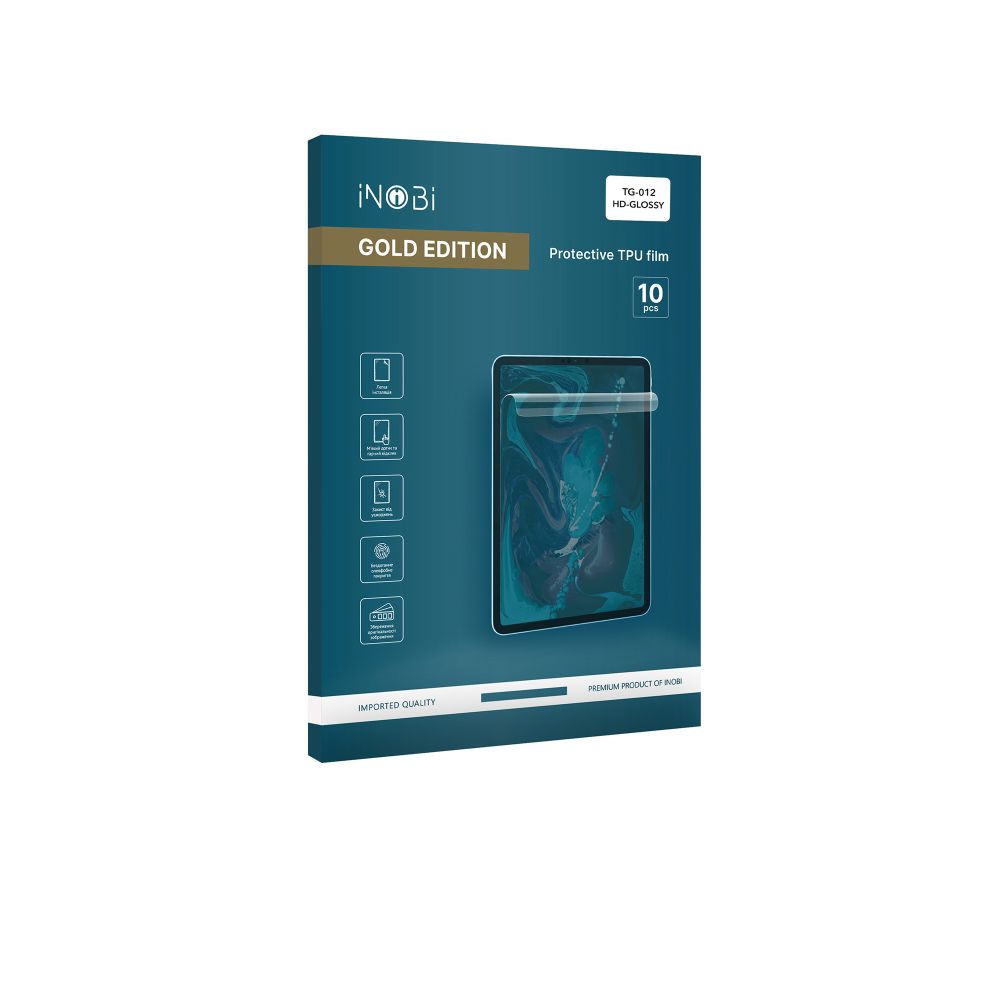 Купить ГИДРОГЕЛЬ ПЛЁНКА ДЛЯ ПЛАНШЕТА INOBI GOLD TG-012 / 10 ШТУК (МАТОВАЯ)
