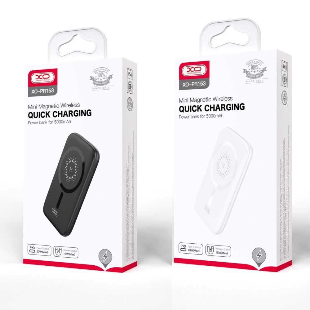 Купить POWER BANK XO PR153 PD20W MAGNETIC WIRELESS 15W TYPE-C 5000MAH МЯТАЯ УПАКОВКА
