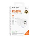 Купить СЕТЕВОЕ ЗАРЯДНОЕ УСТРОЙСТВО BOROFONE BA83A 1USB-C/1USB PD/QC 20W_1