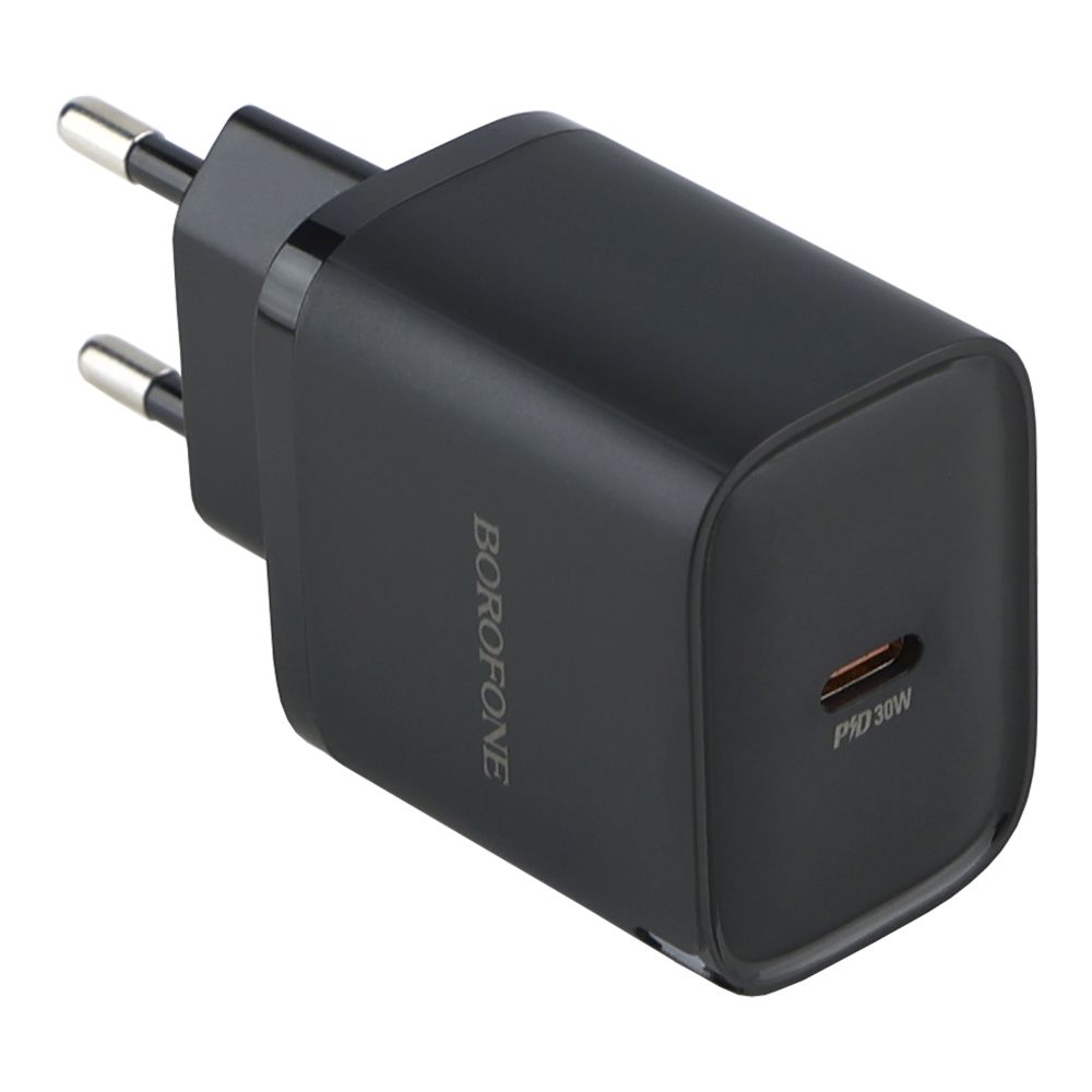 Купить СЕТЕВОЕ ЗАРЯДНОЕ УСТРОЙСТВО BOROFONE BA84A 1USB-C PD/QC 30W+TYPE-C TO TYPE-C_5