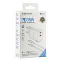 Купить СЕТЕВОЕ ЗАРЯДНОЕ УСТРОЙСТВО BOROFONE BA85A 2USB-C PD/QC 35W+TYPE-C TO TYPE-C