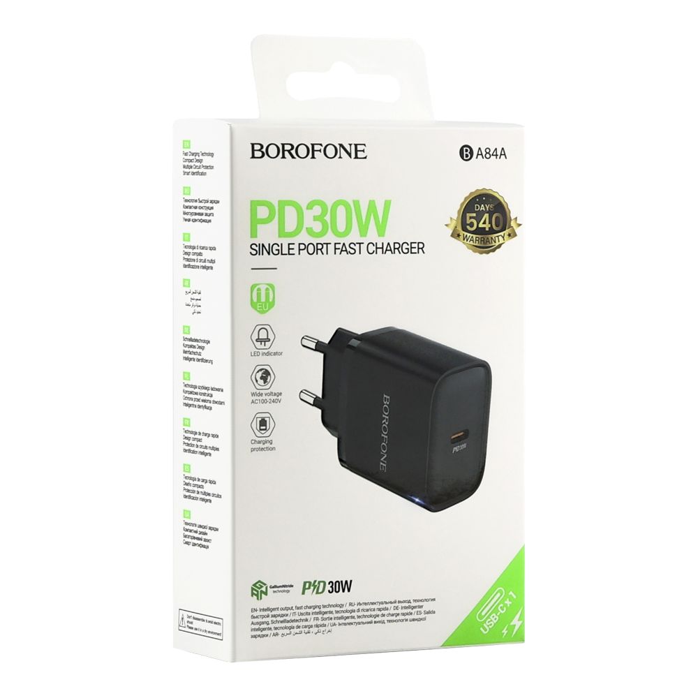 Купить СЕТЕВОЕ ЗАРЯДНОЕ УСТРОЙСТВО BOROFONE BA84A 1USB-C PD/QC 30W_2