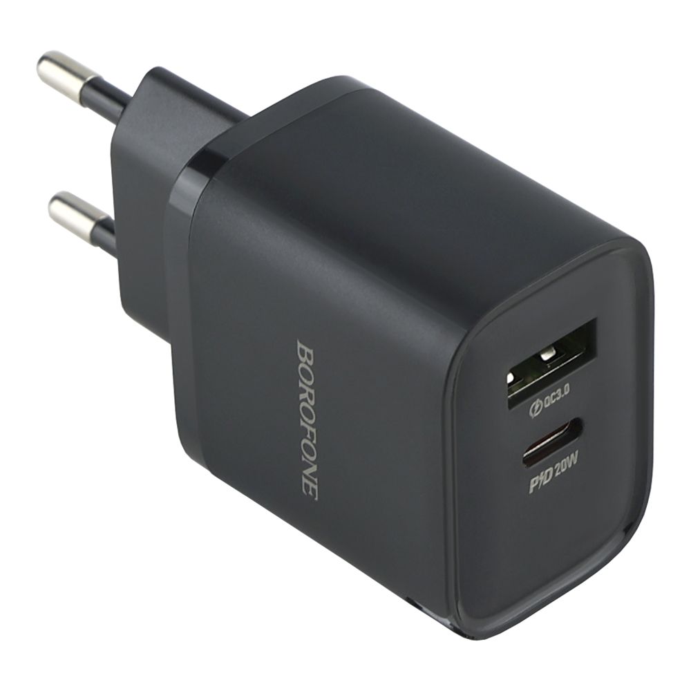 Купить СЕТЕВОЕ ЗАРЯДНОЕ УСТРОЙСТВО BOROFONE BA83A 1USB-C/1USB PD/QC 20W+TYPE-C TO TYPE-C_5