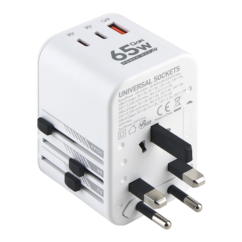 Купить СЕТЕВОЙ ПЕРЕХОДНИК LDNIO Z6 2USB-C/1USB 65W_3