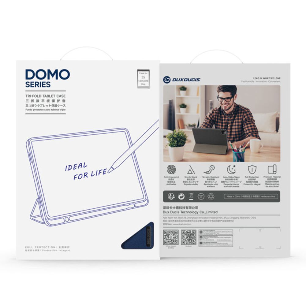 Купить ЧЕХОЛ DUX DUCIS DOMO ДЛЯ SAMSUNG TAB S10 FE PLUS (X620/X626B) WITH S PEN HOLDER & AUTO SLEEP WAKE_1