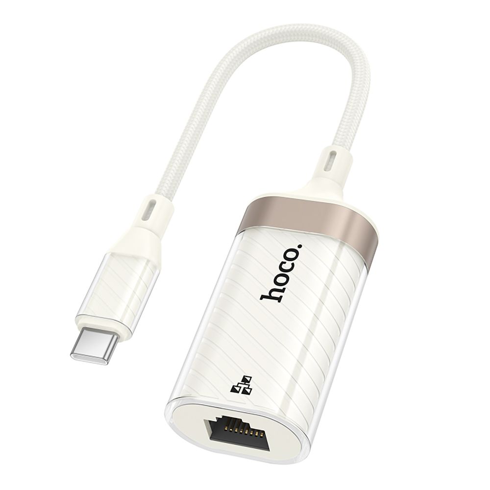 Купить ПЕРЕХОДНИК HOCO UA41B TYPE-C TO ETHERNET ADAPTER (100 MBPS)