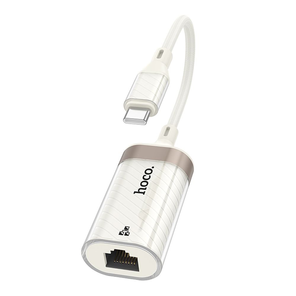Купить ПЕРЕХОДНИК HOCO UA41B TYPE-C TO ETHERNET ADAPTER (100 MBPS)_2