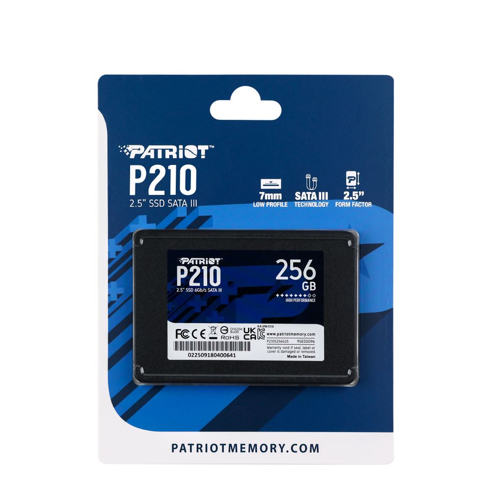 Купить SSD ДИСК PATRIOT P210 256GB 2.5" 7MM SATAIII QLC 3D (P210S256G25)