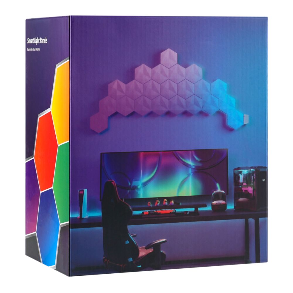 Купить СВЕТИЛЬНИК НАСТЕННЫЙ СОТЫ RGB FWWSB8-17-9 (9ШТ.)