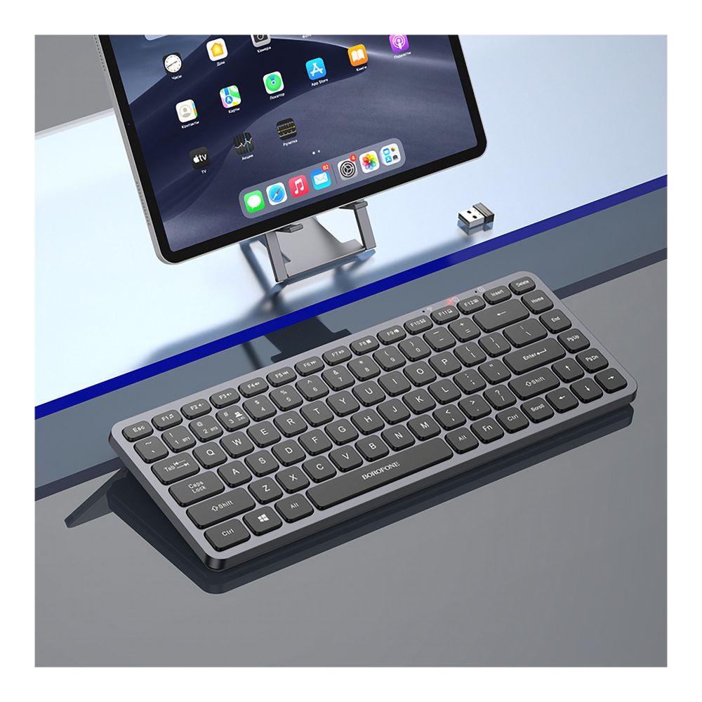 Купить КЛАВИАТУРА БЕСПРОВОДНАЯ BOROFONE BG16 CLOUD (2.4G+BLUETOOTH 5.0)_7