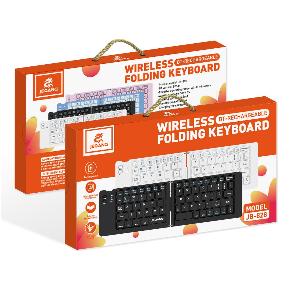 Купить КЛАВИАТУРА БЕСПРОВОДНАЯ СКЛАДНАЯ JEQANG JB-828 FOLDABLE BLUETOOTH_1