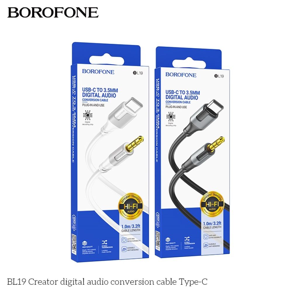 Купить AUX BOROFONE BL19 TYPE-C МЯТАЯ УПАКОВКА