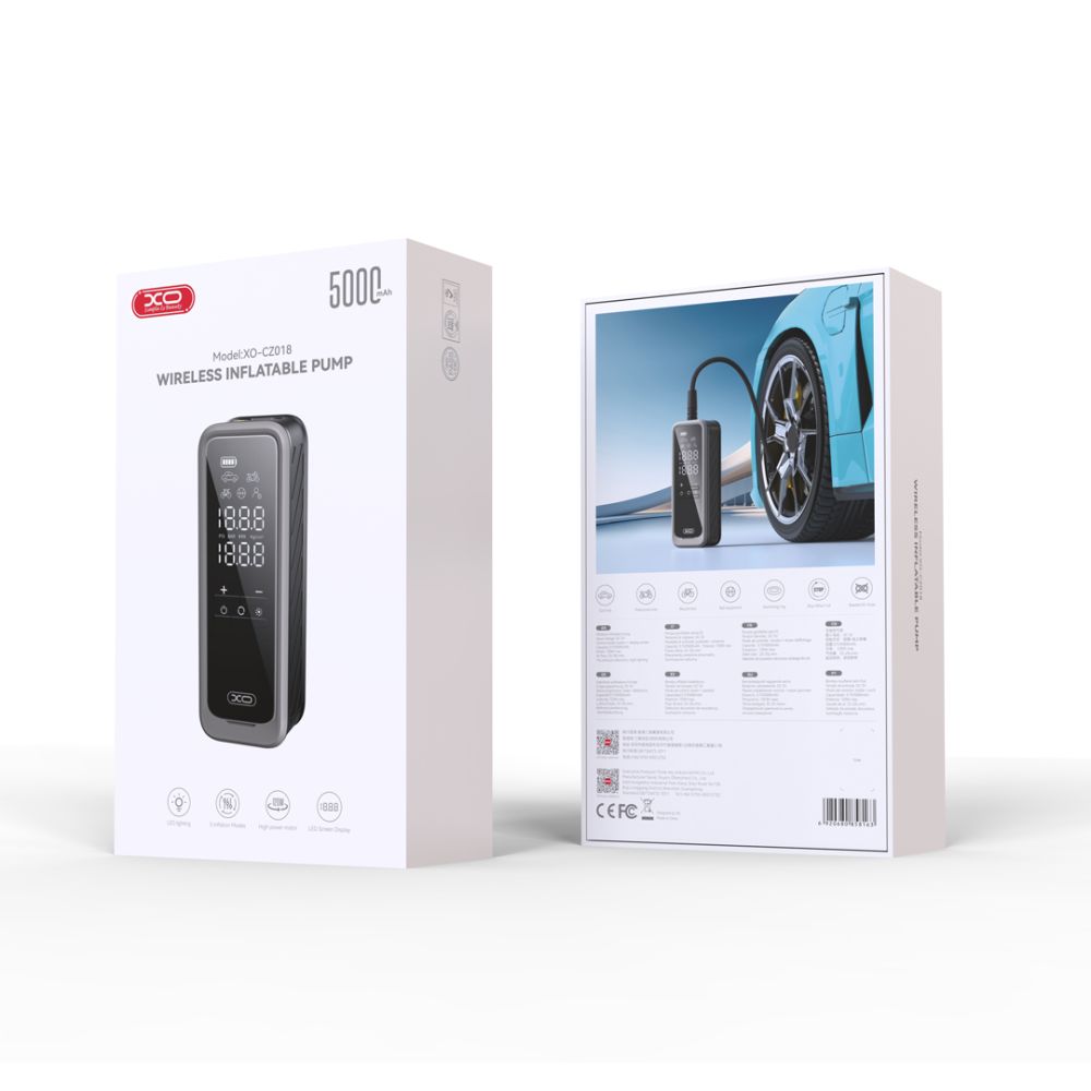 Купить АВТОМОБИЛЬНЫЙ КОМПРЕССОР XO CZ018 5000MAH МЯТАЯ УПАКОВКА